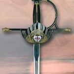 Espada Cazoleta Negro-Oro