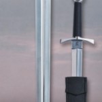 Espada de Combate Cruzados con Vaina de Cuero
